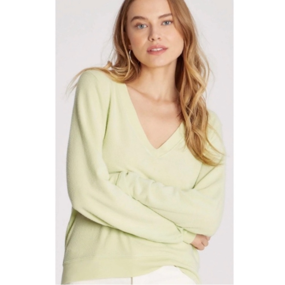 WildFox Baggy Beach Jumper Deep V Pullover Sweatshirt